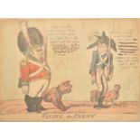 I. CRUIKSHANK & G. WOODWARD - 18TH CENTURY SATIRICAL CARTOON