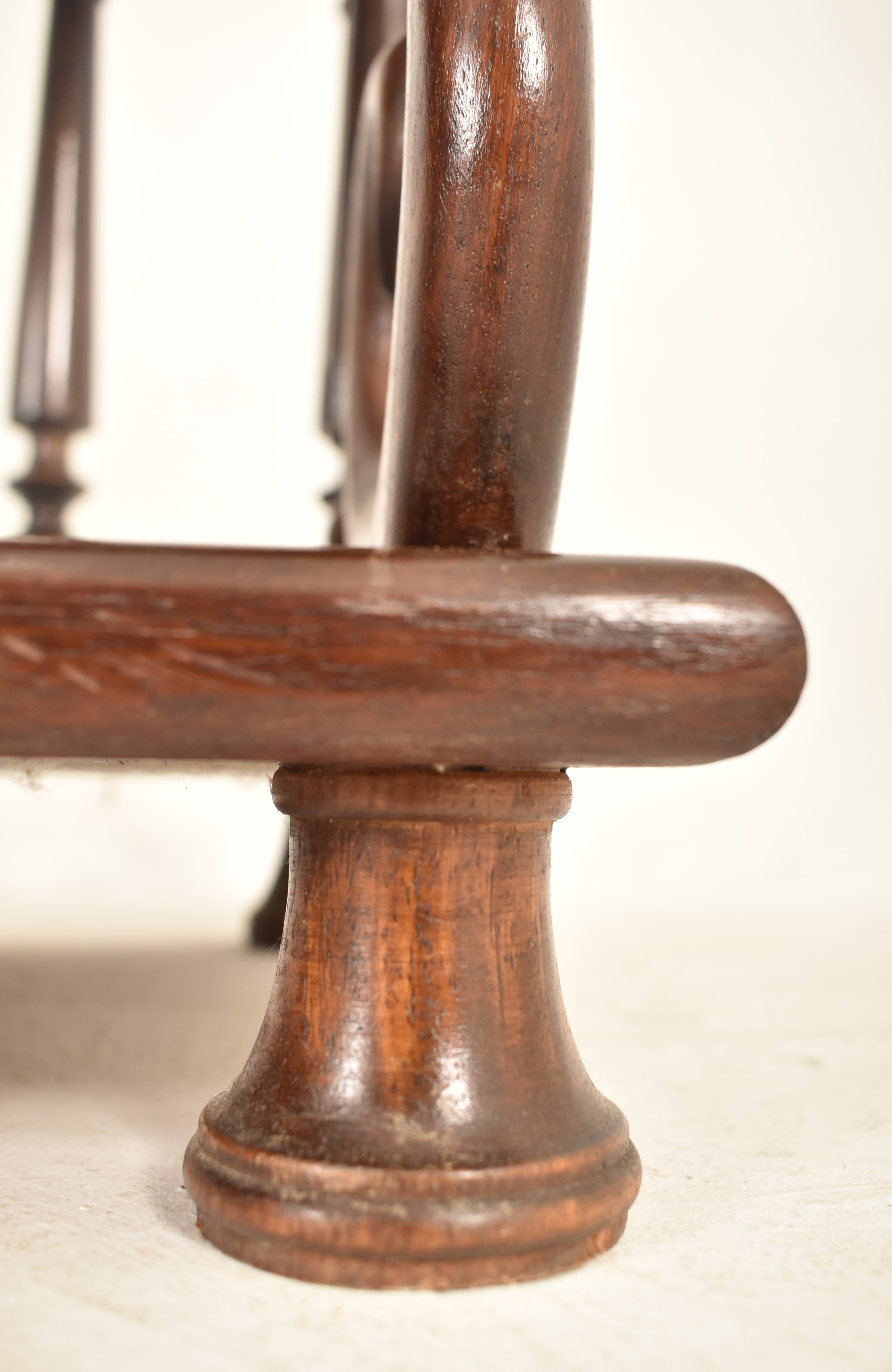 19TH CENTURY MAHOGANY OPEN FRONT WATERFALL BOOKCASE - Image 4 of 5