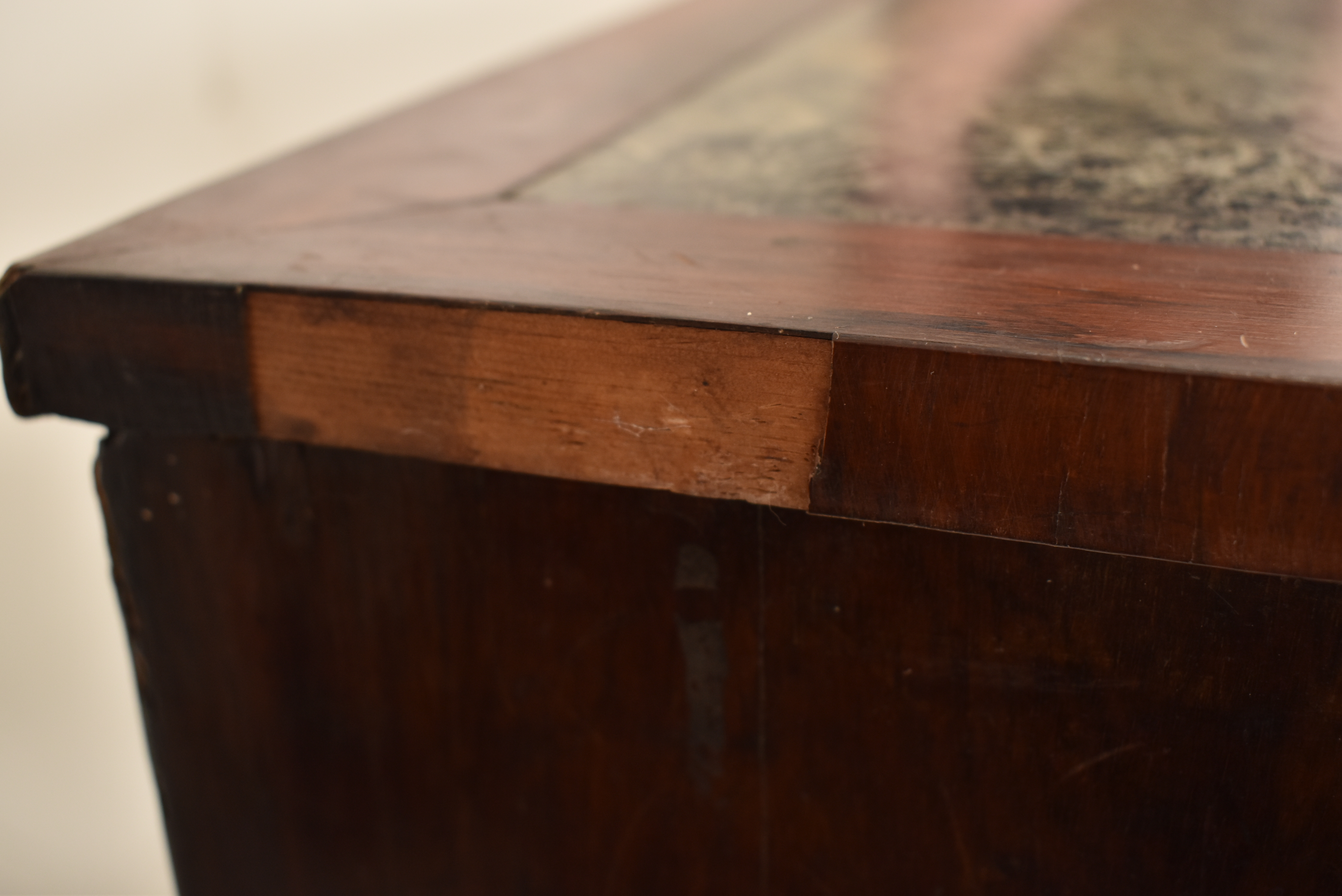 REGENCY 19TH CENTURY ROSEWOOD & MARBLE PIER CABINET - Image 5 of 7