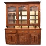 LARGE 19TH CENTURY VICTORIAN COUNTRY HOUSE PINE DRESSER