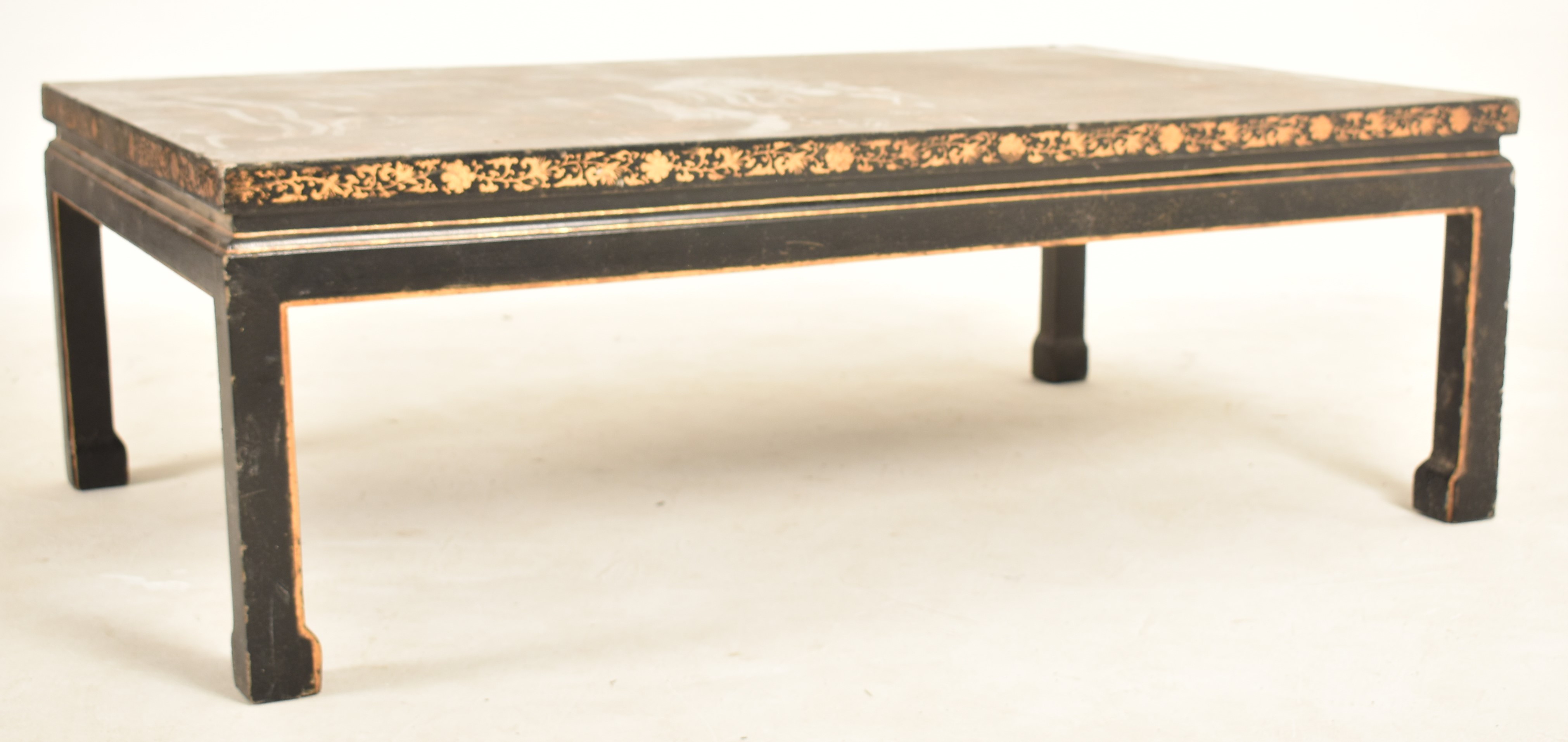 CHINESE EARLY 20TH CENTURY LACQUERED LOW COFFEE TABLE