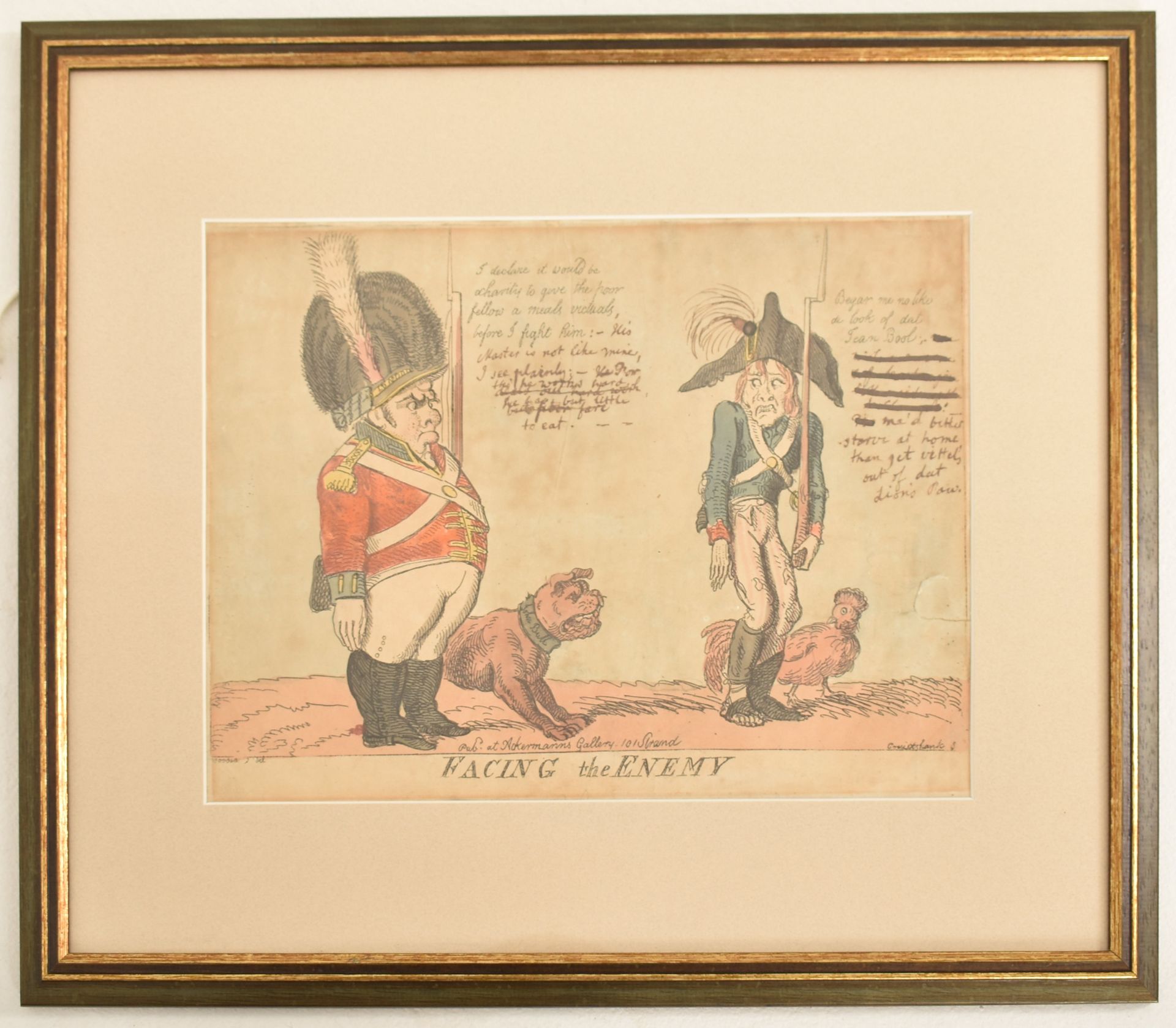 I. CRUIKSHANK & G. WOODWARD - 18TH CENTURY SATIRICAL CARTOON - Image 2 of 6