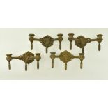 TWO PAIRS OF 19TH CENTURY NEOCLASSICAL WALL SCONCES