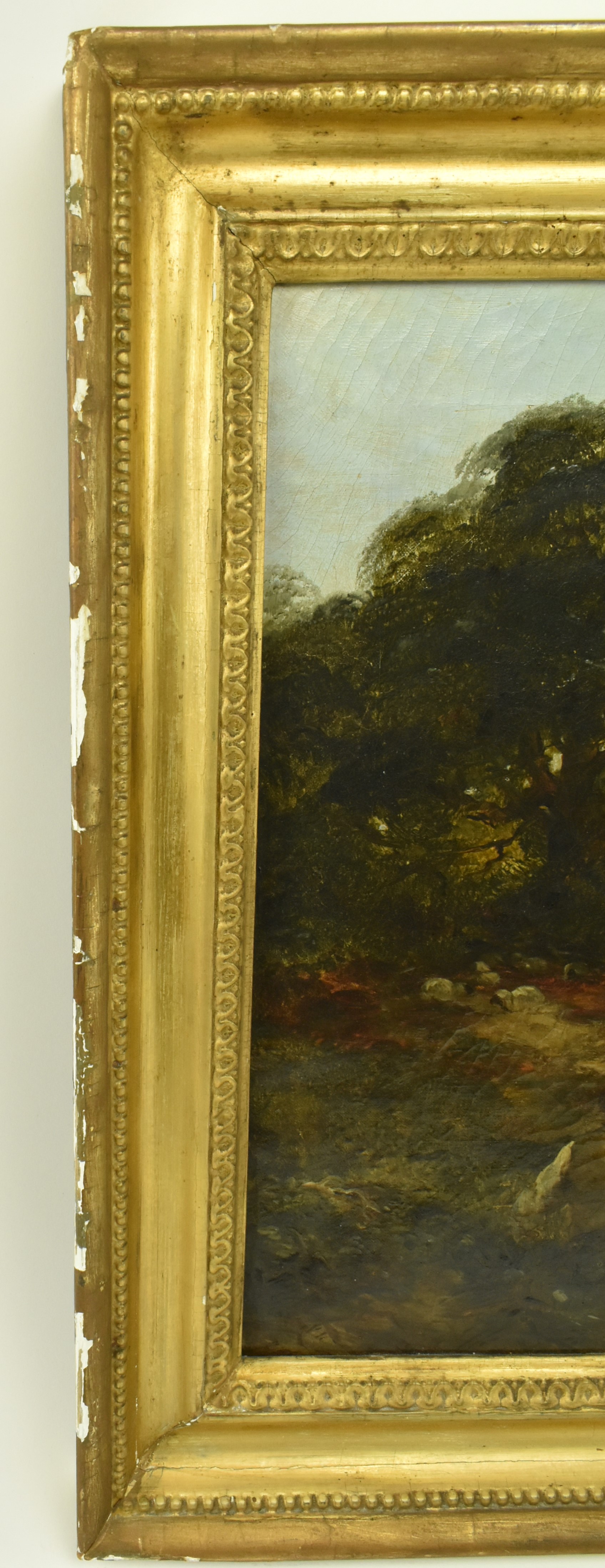 19TH CENTURY VICTORIAN OIL ON CANVAS COUNTRY LANDSCAPE - Image 3 of 4