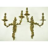 PAIR OF ROCOCO FRENCH LOUIS XV INSPIRED WALL SCONCES