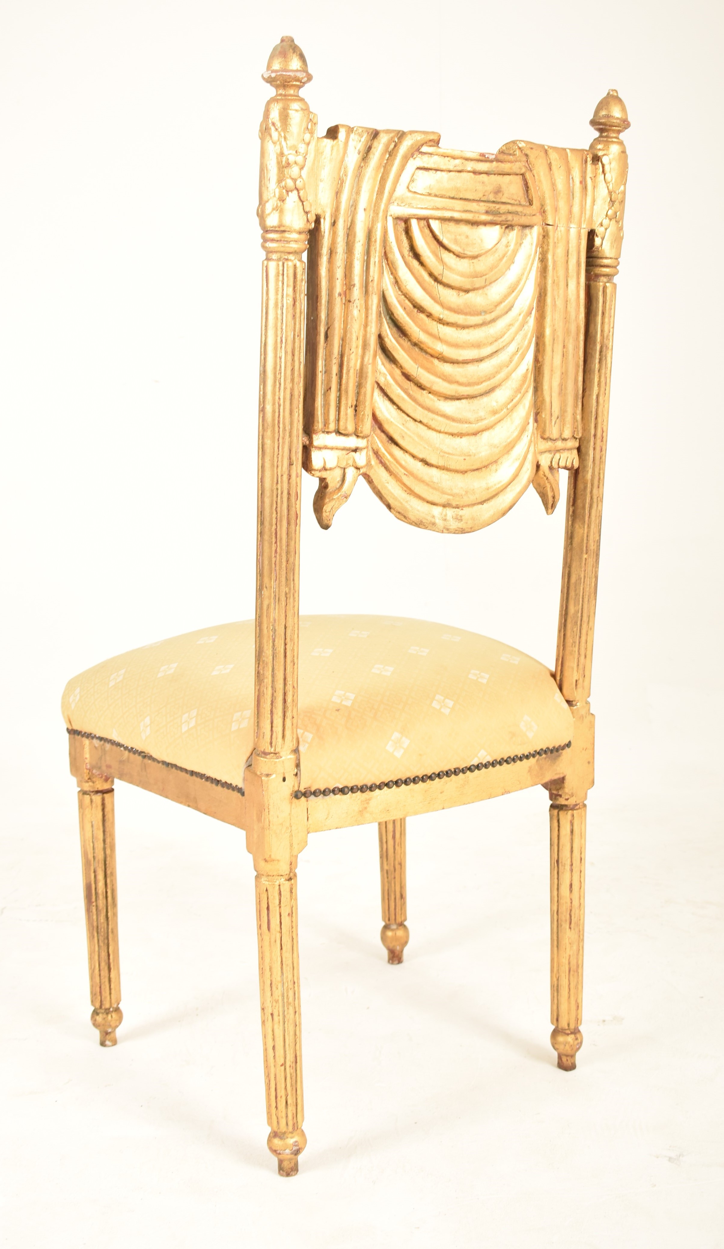 FRENCH 20TH CENTURY GILTWOOD DECORATIVE SIDE CHAIR - Image 6 of 6
