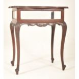 EDWARDIAN MAHOGANY GLAZED BIJOUTERIE TABLE