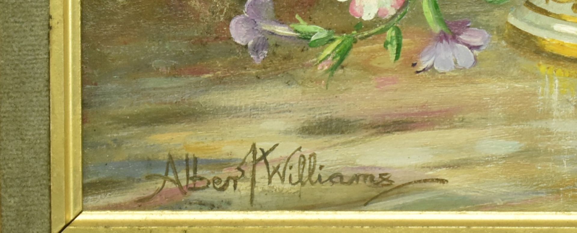 ALBERT WILLIAMS (1922-2010) - OIL ON BOARD STILL LIFE PAINTING - Bild 3 aus 6