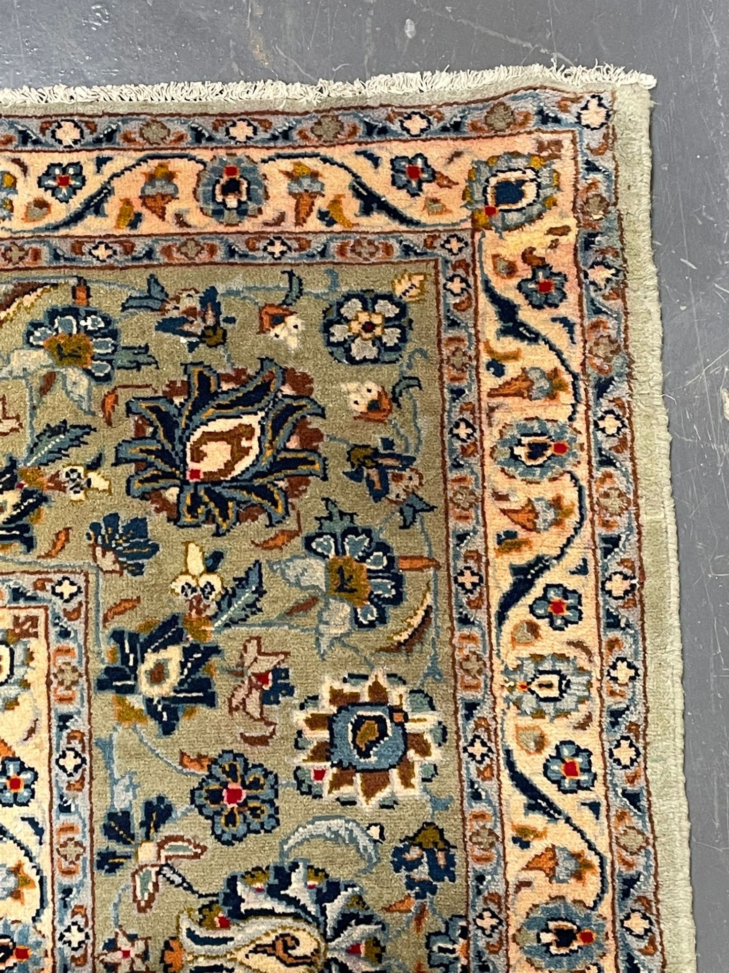 EARLY 20TH CENTURY CENTRAL PERSIAN KASHAN CARPET RUG - Image 3 of 5