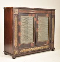 REGENCY 19TH CENTURY ROSEWOOD & MARBLE PIER CABINET