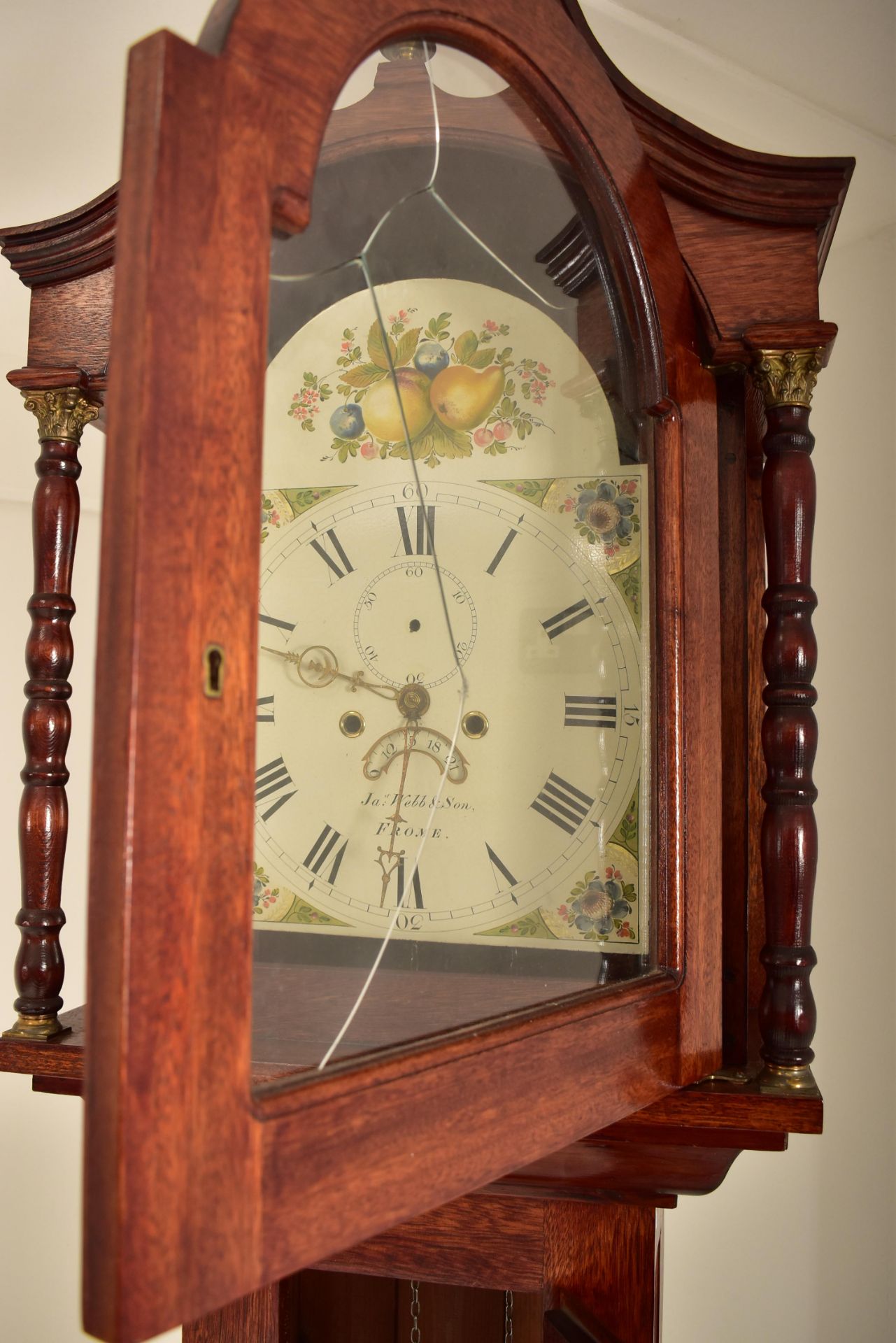 JAMES WEBB & SON OF FROME WEST COUNTRY LONGCASE CLOCK - Bild 9 aus 11