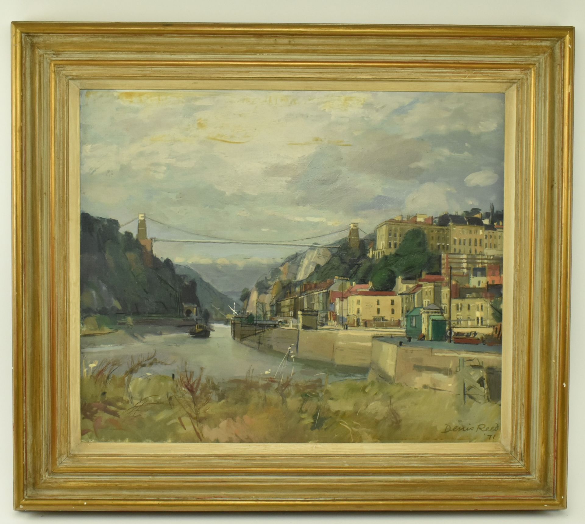 DENIS W. REED - ' AVON GORGE IN OCTOBER ' - 1971 - OIL ON CANVAS - Image 2 of 7