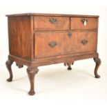 QUEEN ANNE 18TH CENTURY WALNUT & BOXWOOD CHEST ON STAND