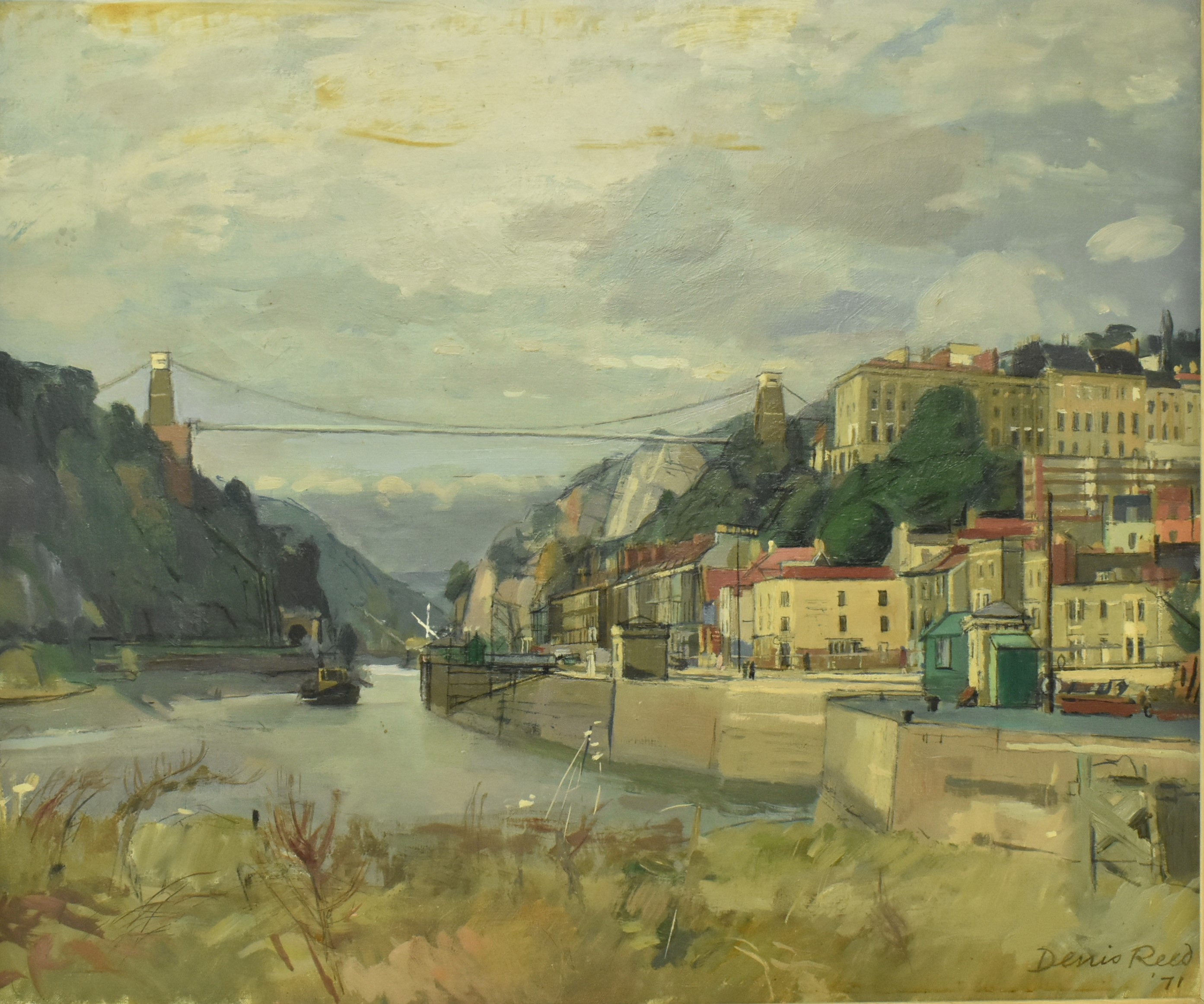 DENIS W. REED - ' AVON GORGE IN OCTOBER ' - 1971 - OIL ON CANVAS