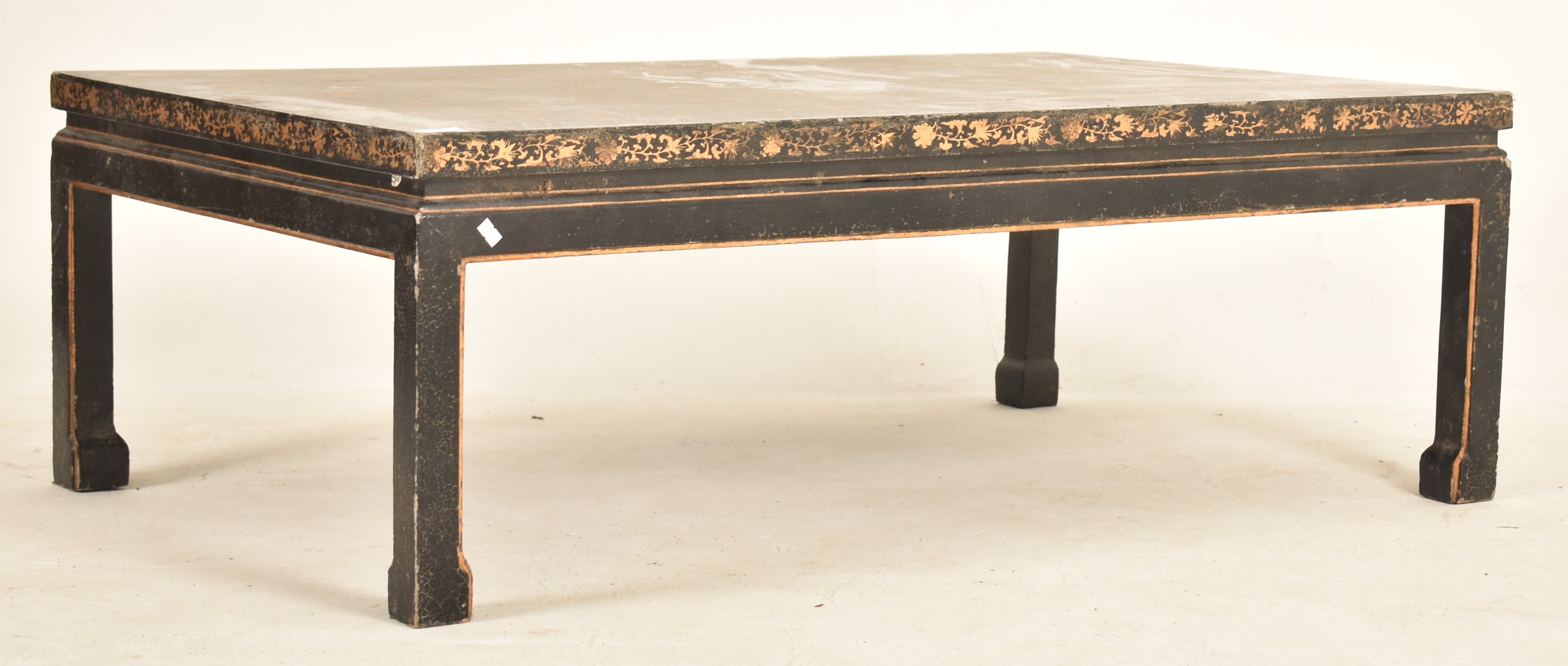 CHINESE EARLY 20TH CENTURY LACQUERED LOW COFFEE TABLE - Image 5 of 5