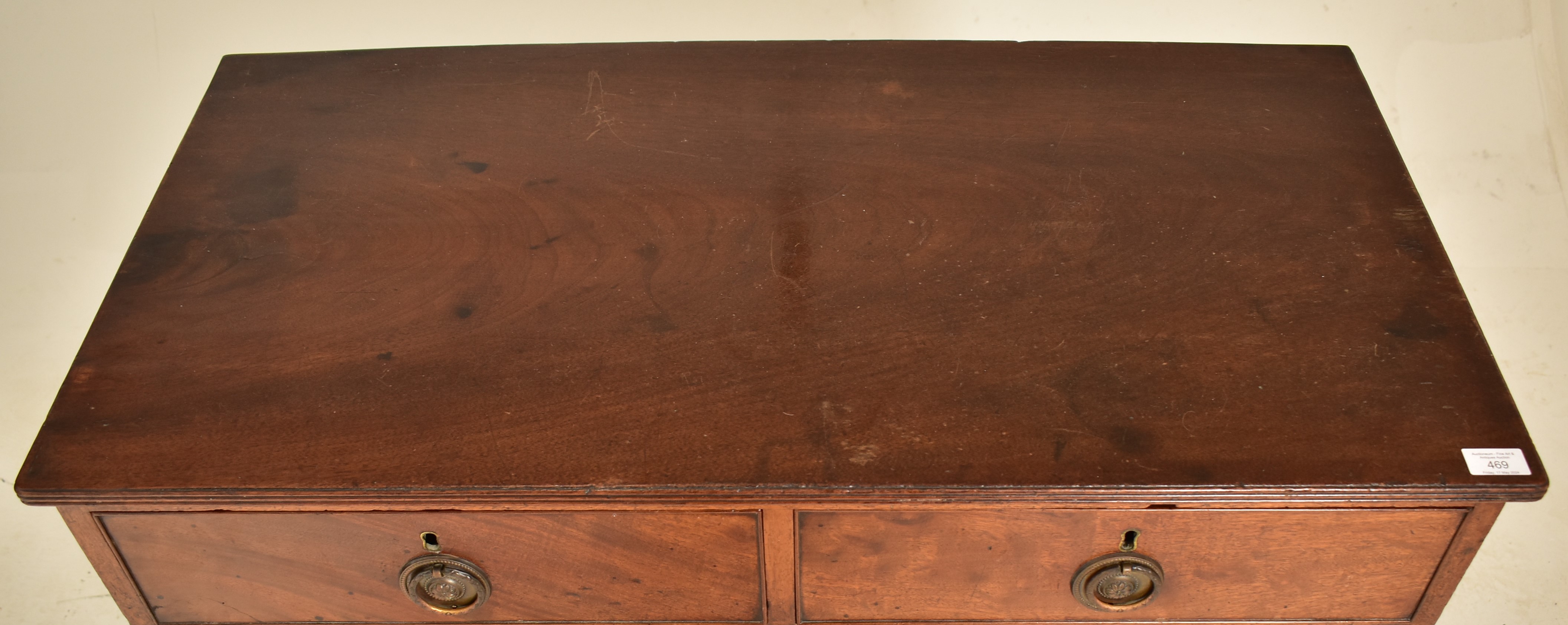 GEORGE III 18TH CENTURY MAHOGANY CHEST OF DRAWERS - Image 2 of 6