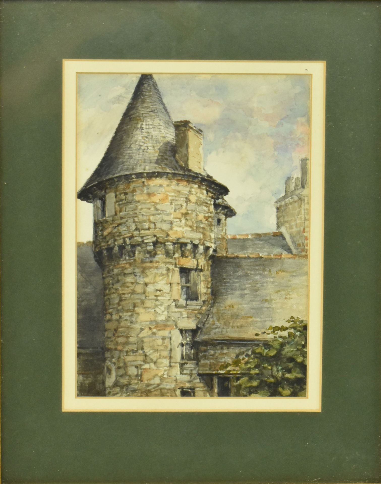 COL. HAROLD E. MALET - THE BLACK PRINCES TOWER - WATERCOLOUR