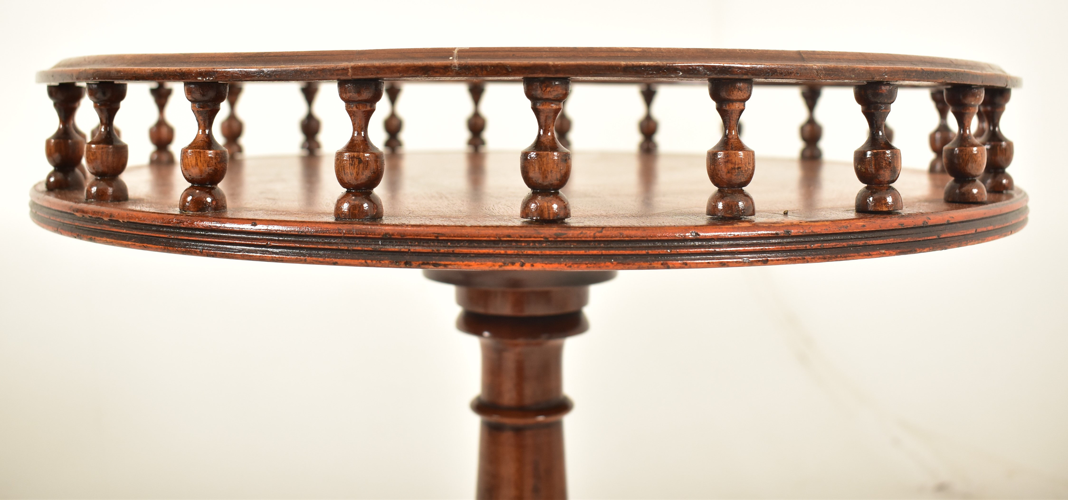 MATCHED PAIR OF REGENCY REVIVAL WINE TRIPOD TABLES - Image 6 of 7