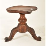VICTORIAN 19TH CENTURY CARVED OAK PIANO STOOL