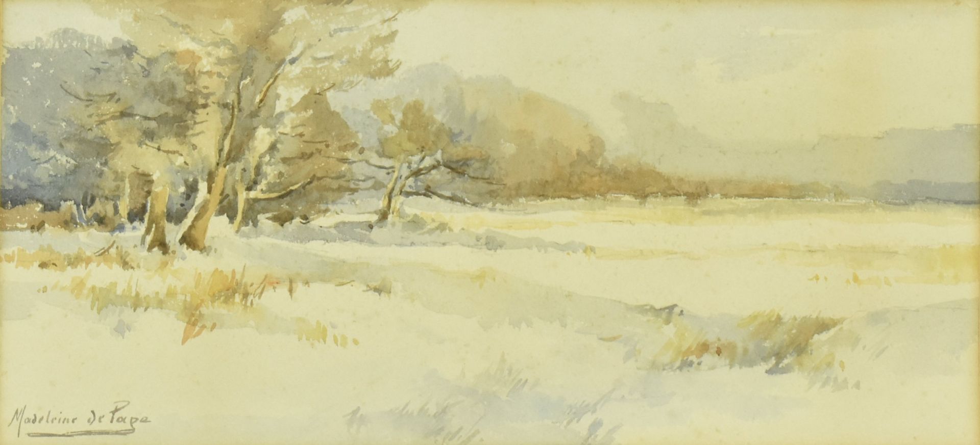 MADELEINE MARIE SOPHIE DE PAPE (B.1883) - PAIR OF WATERCOLOURS - Image 4 of 8