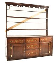 GEORGE III 18TH CENTURY OAK DRESSER