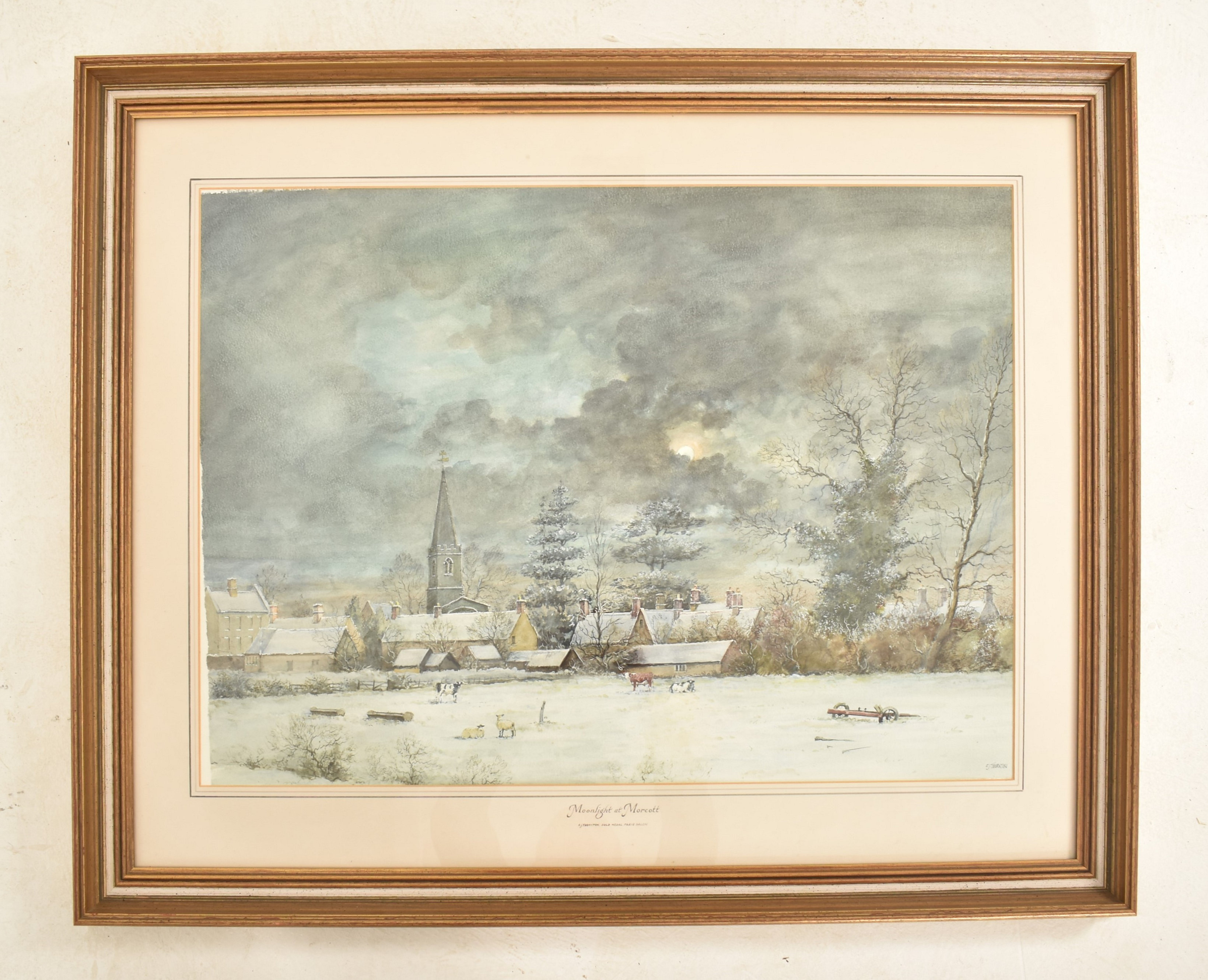 C. J. THORNTON - MOONLIGHT AT MORCOTTE - Image 2 of 5