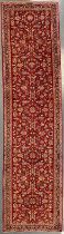 LARGE EARLY 20TH CENTURY CENTRAL PERSIAN KASHAN RUNNER RUG