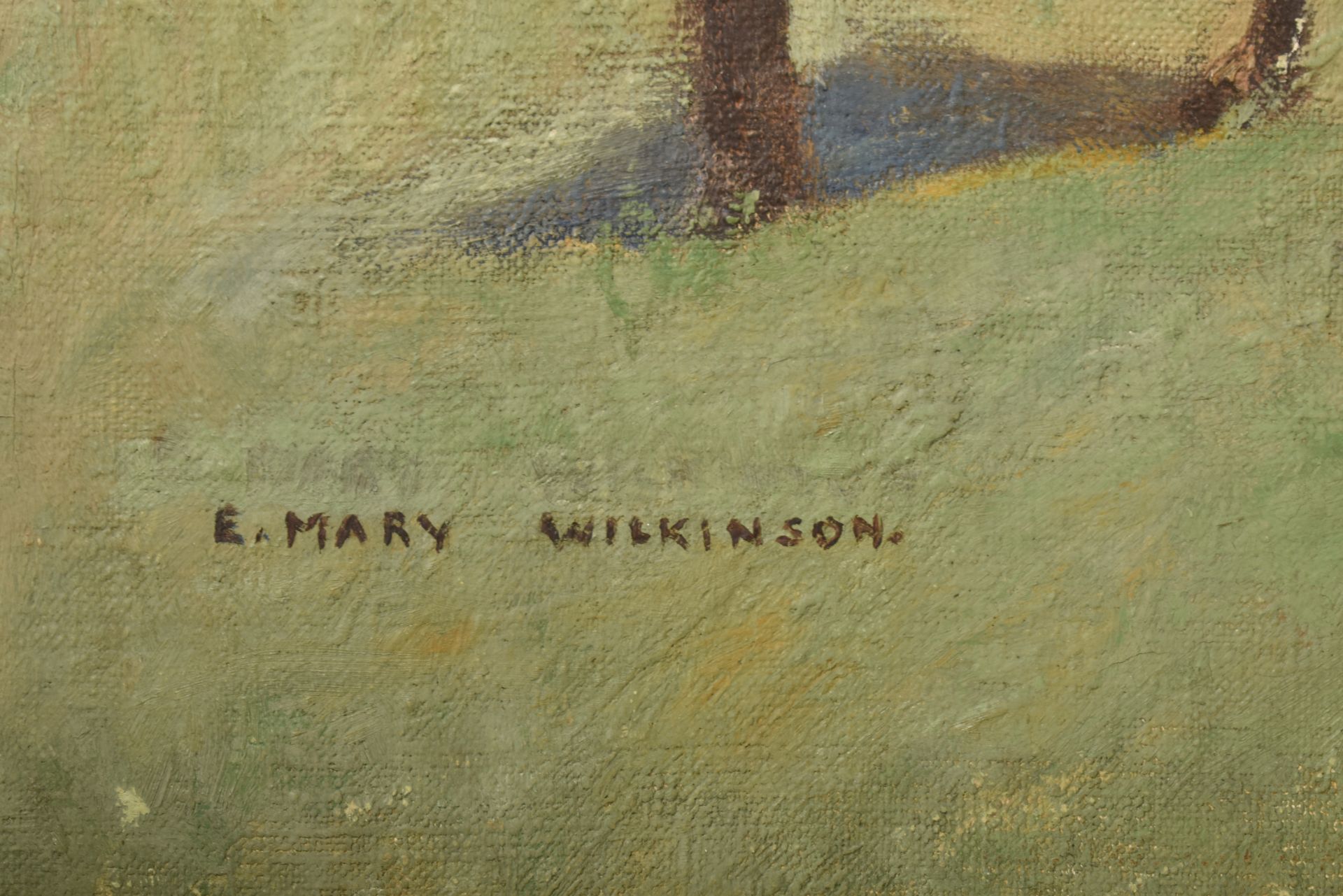 EMMA MARY WILKINSON (1864-1963) - OIL ON CANVAS PAINTING - Bild 4 aus 6
