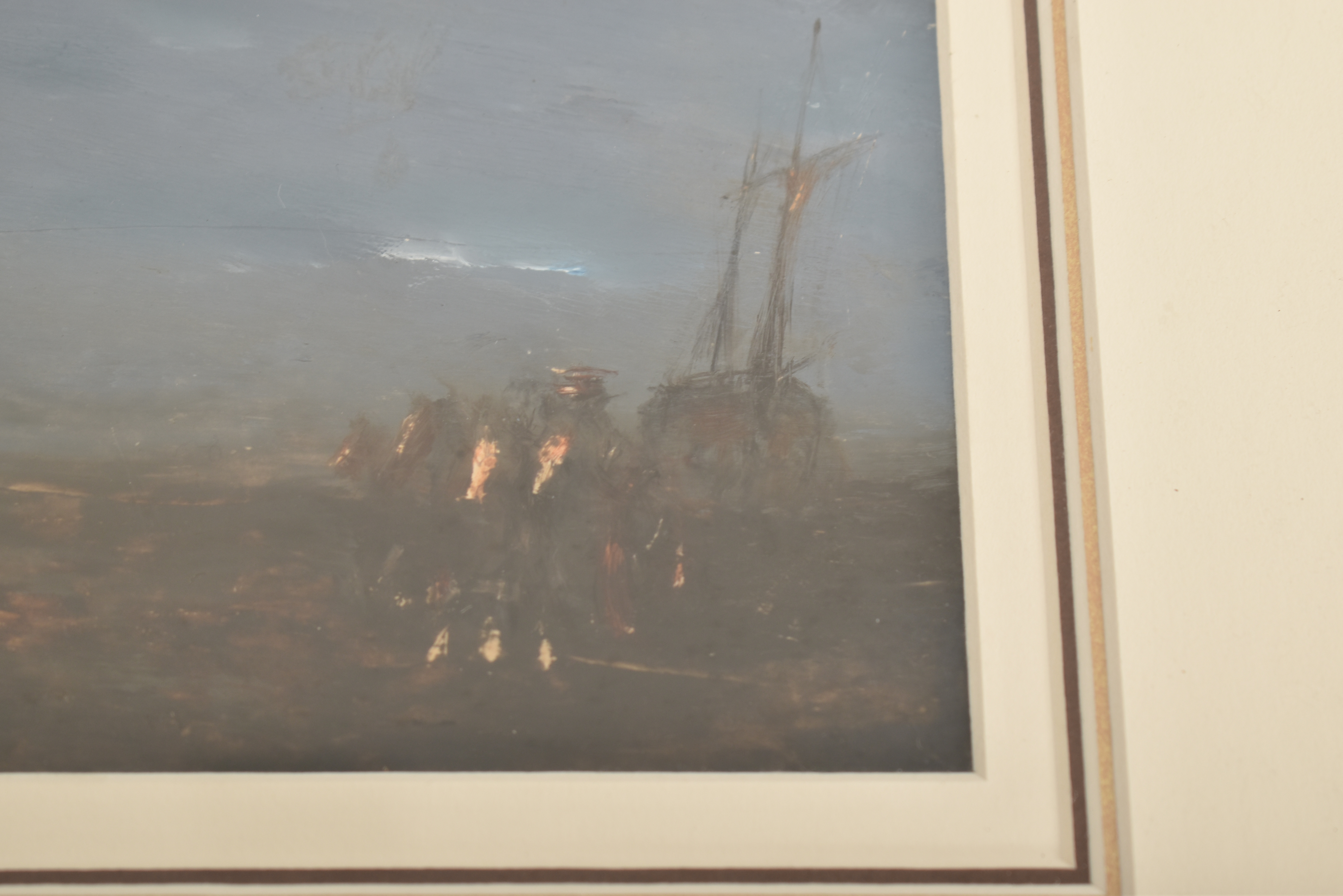 ANTHONY AMOS (1950-2010) - OIL ON BOARD MARITIME PAINTING - Image 3 of 5