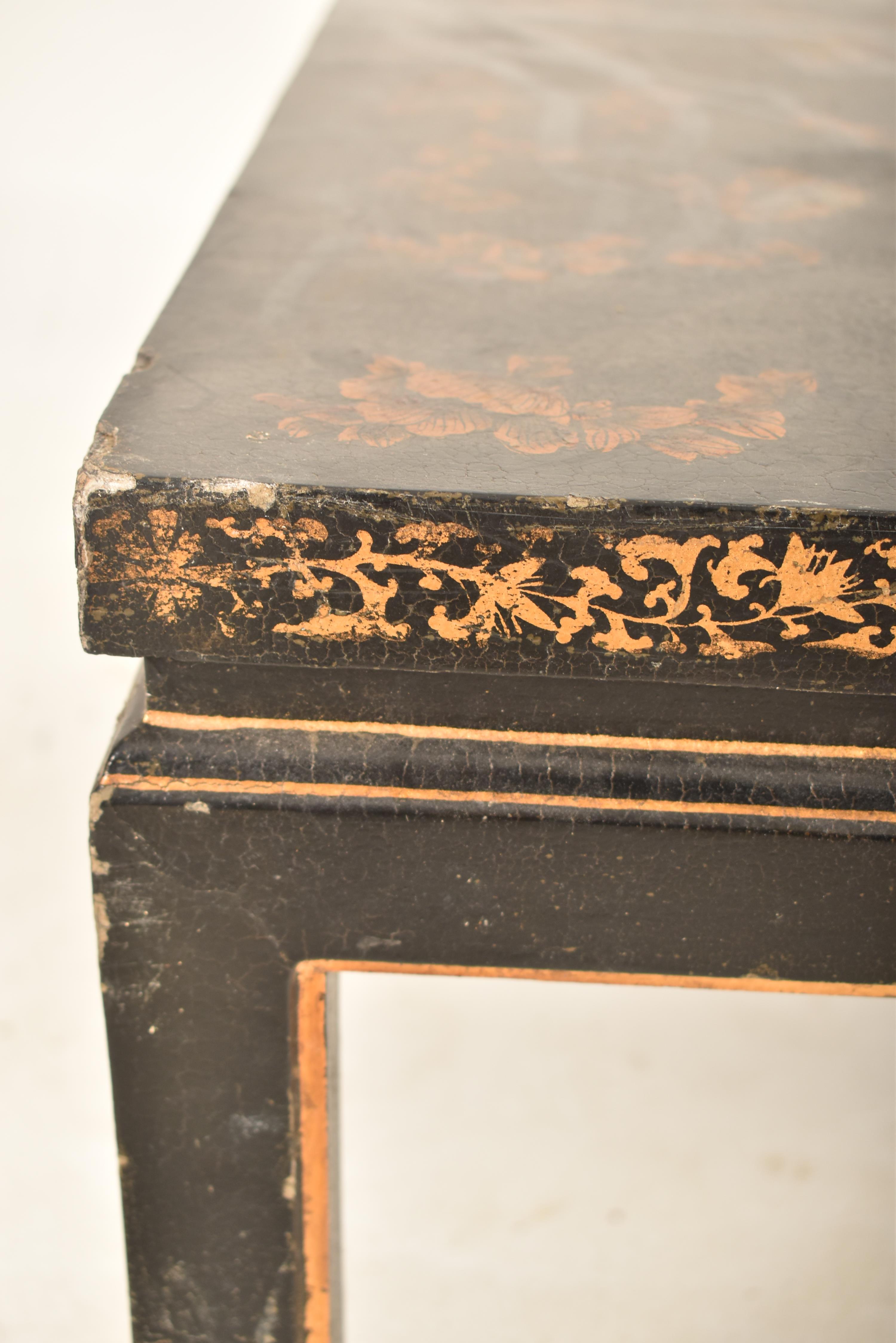 CHINESE EARLY 20TH CENTURY LACQUERED LOW COFFEE TABLE - Image 3 of 5