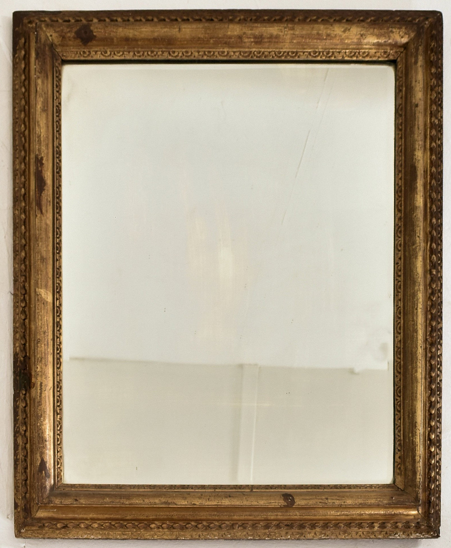 19TH CENTURY GILTWOOD AND GESSO FRAMED HANGING MIRROR - Image 2 of 6