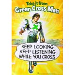 ESTATE OF DAVE PROWSE - ORIGINAL 1970S GREEN CROSS CODE MAN POSTER