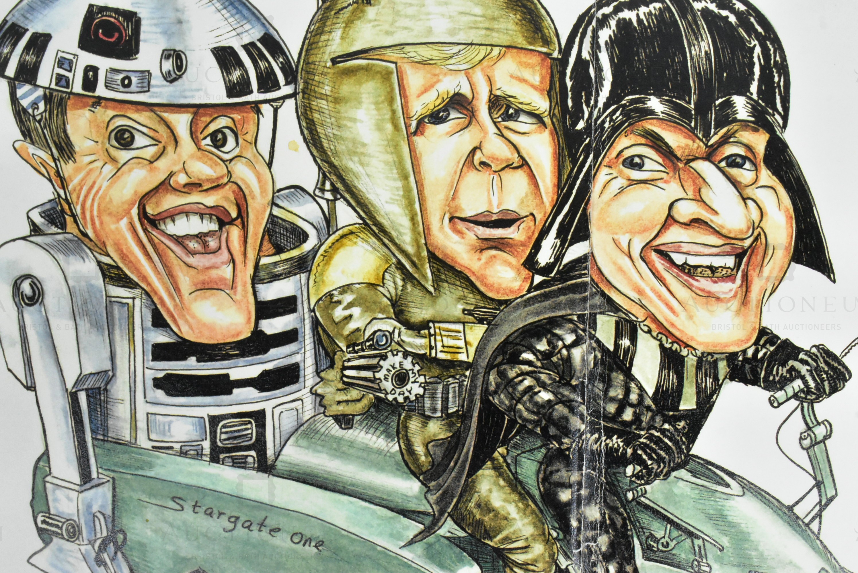 ESTATE OF DAVE PROWSE - STAR WARS - BULLUCH & BAKER SIGNED ARTWORK - Bild 5 aus 5