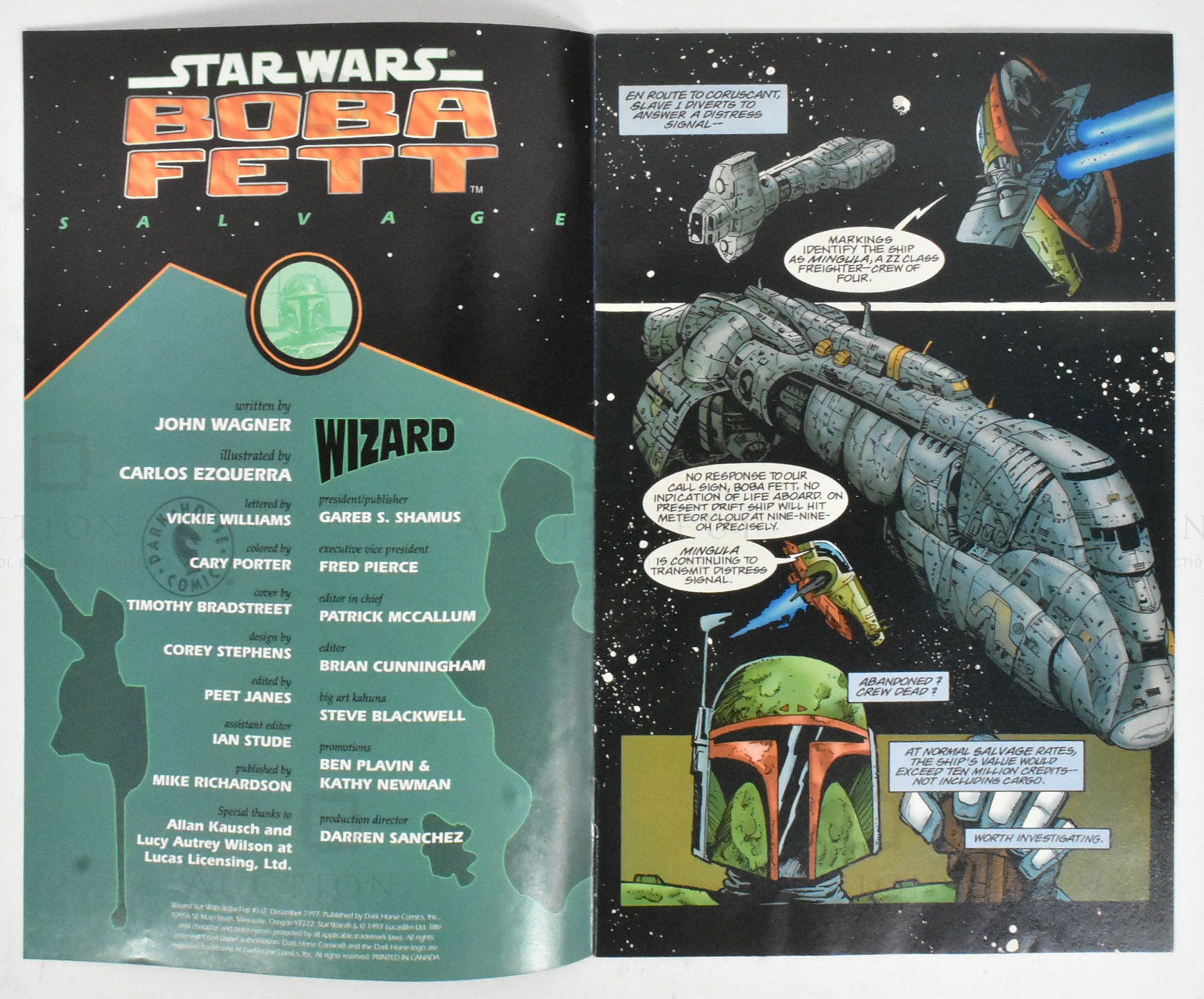 ESTATE OF JEREMY BULLOCH - STAR WARS - BOBA FETT COMIC BOOK - Image 2 of 5