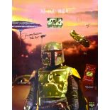 ESTATE OF DAVE PROWSE - JEREMY BULLOCH BOBA FETT SIGNED POSTER