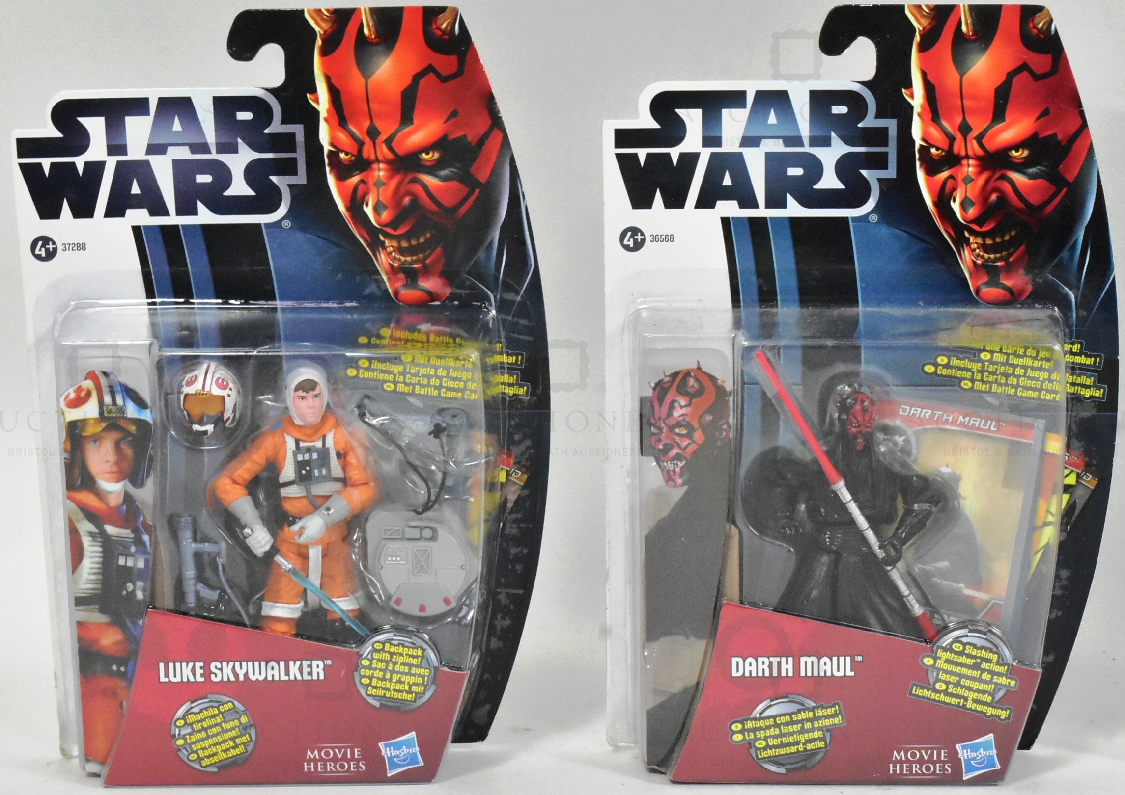 STAR WARS - 2012 HASBRO MOVIE HEROES CARDED ACTION FIGURES - Image 4 of 6