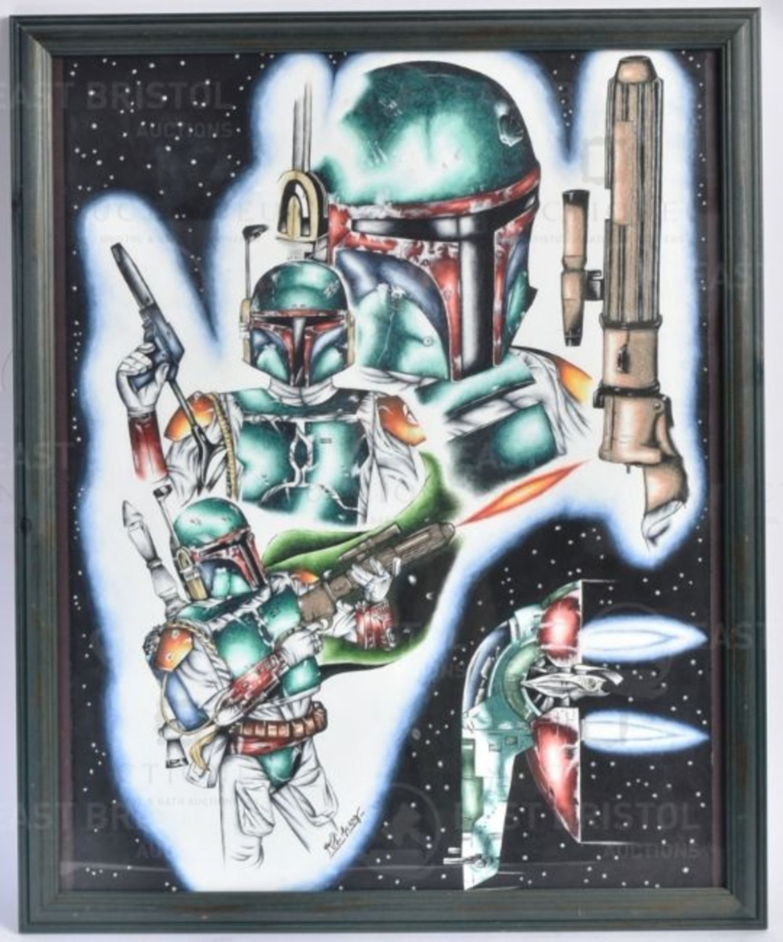 ESTATE OF JEREMY BULLOCH - STAR WARS - BOBA FETT ARTWORK