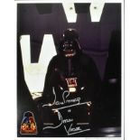 STAR WARS - DAVE PROWSE (D.2020) - DARTH VADER - SIGNED OFFICIAL PIX 8X10"