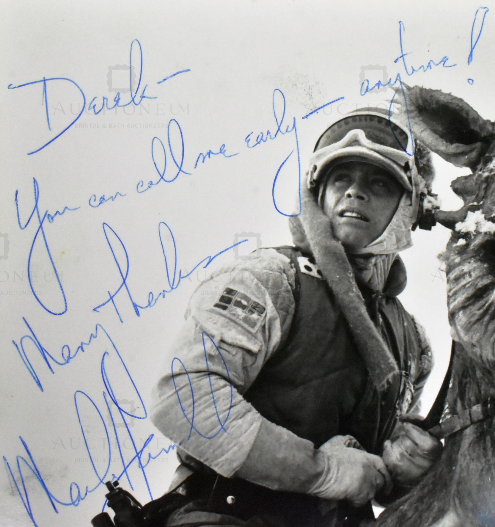 STAR WARS - MARK HAMILL - AUTOGRAPHED PHOTOGRAPH TO ASST. DIRECTOR - Image 2 of 4
