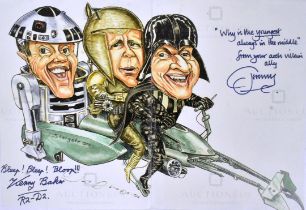 ESTATE OF DAVE PROWSE - STAR WARS - BULLUCH & BAKER SIGNED ARTWORK