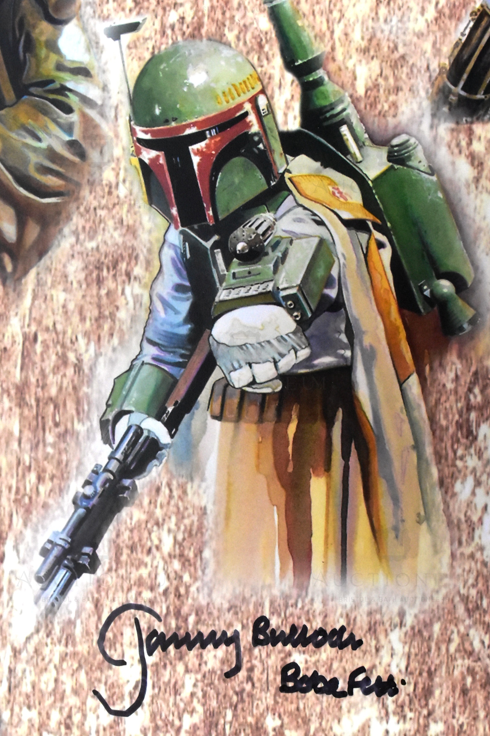 ESTATE OF JEREMY BULLOCH - STAR WARS - SIGNED ART PRINT - Image 2 of 3