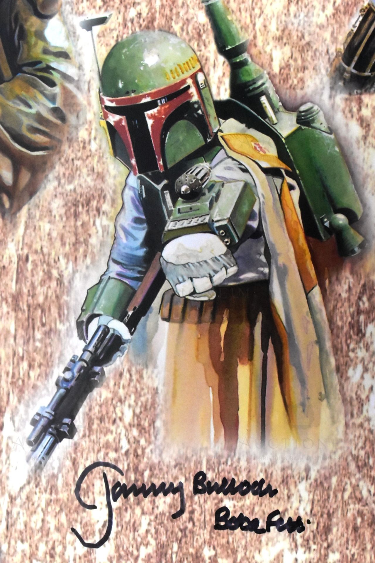 ESTATE OF JEREMY BULLOCH - STAR WARS - SIGNED ART PRINT - Image 2 of 3