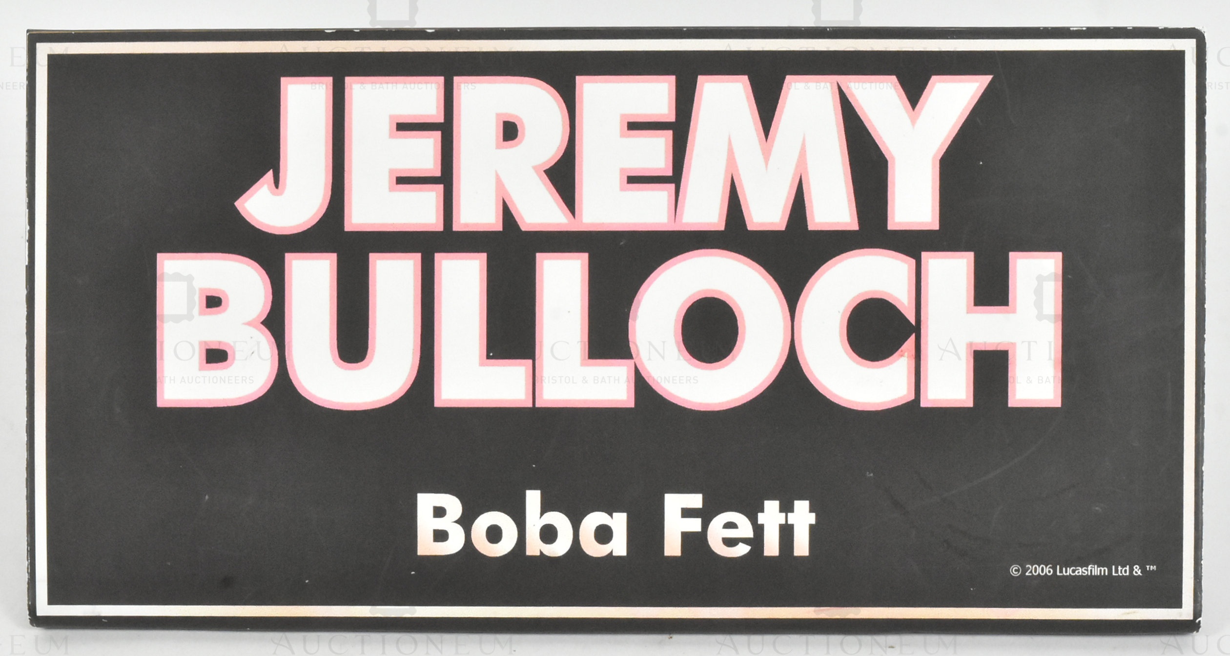 ESTATE OF JEREMY BULLOCH - CONVENTION APPEARANCE SIGN - Bild 2 aus 5