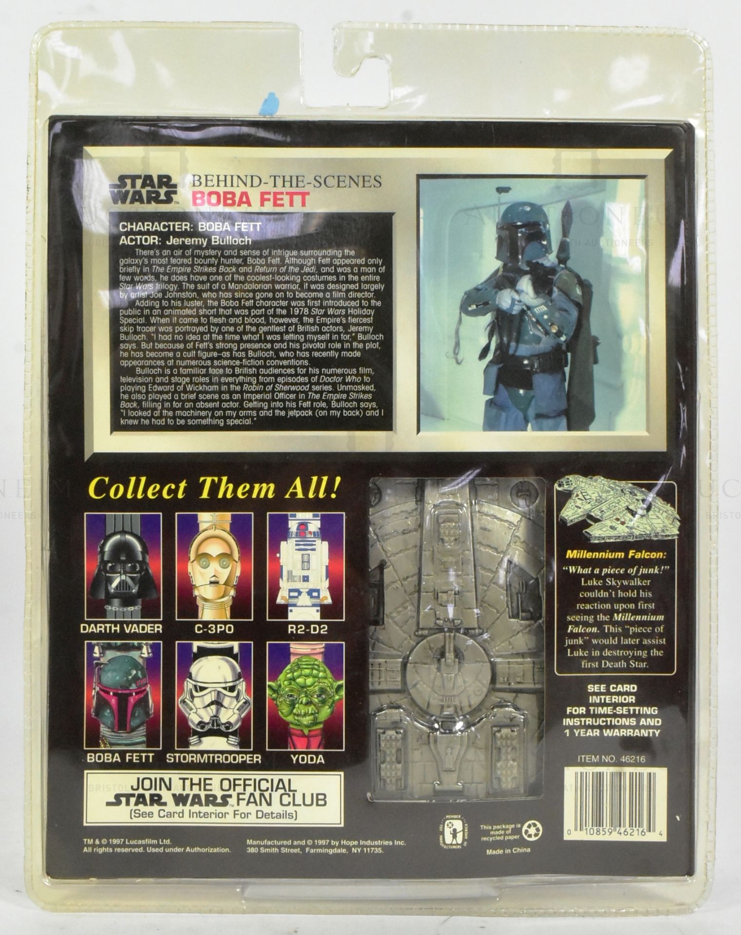 ESTATE OF JEREMY BULLOCH - STAR WARS - BOBA FETT WRIST WATCH - Image 4 of 4