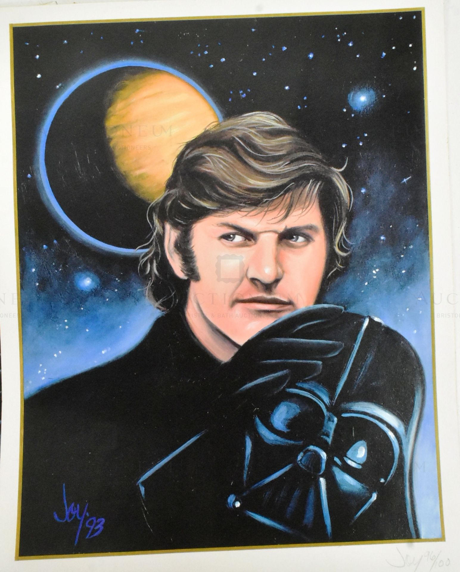 ESTATE OF DAVE PROWSE - FAN ART - SET OF FOUR DAVE PROWSE ART PRINTS - Bild 2 aus 5