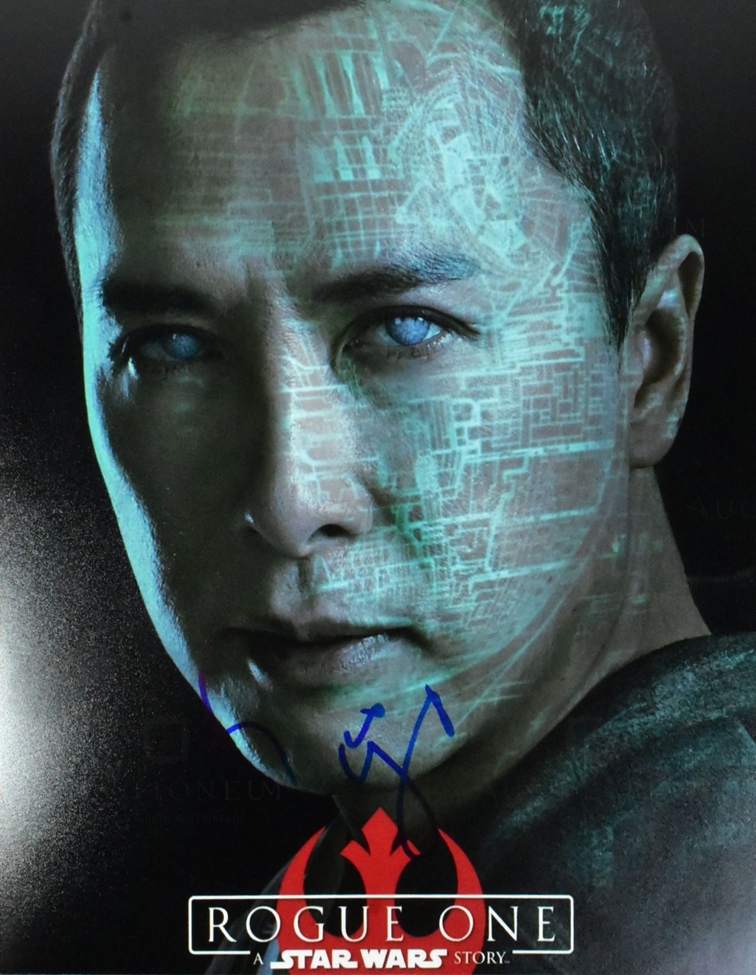 STAR WARS - ROGUE ONE - DONNIE YEN - SIGNED 8X10" - ACOA