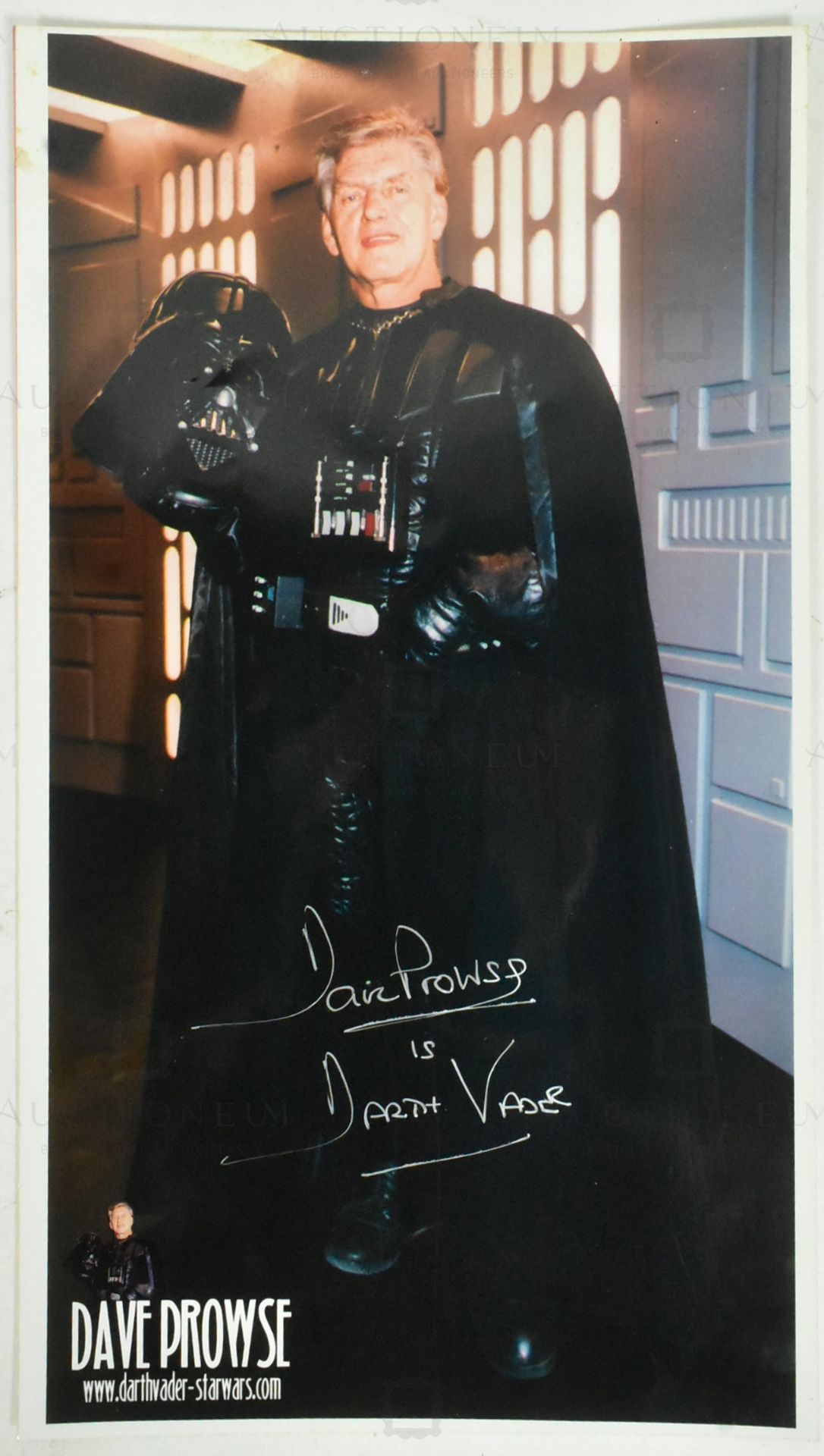 STAR WARS - DAVE PROWSE DARTH VADER - SIGNED 8X14" PHOTO