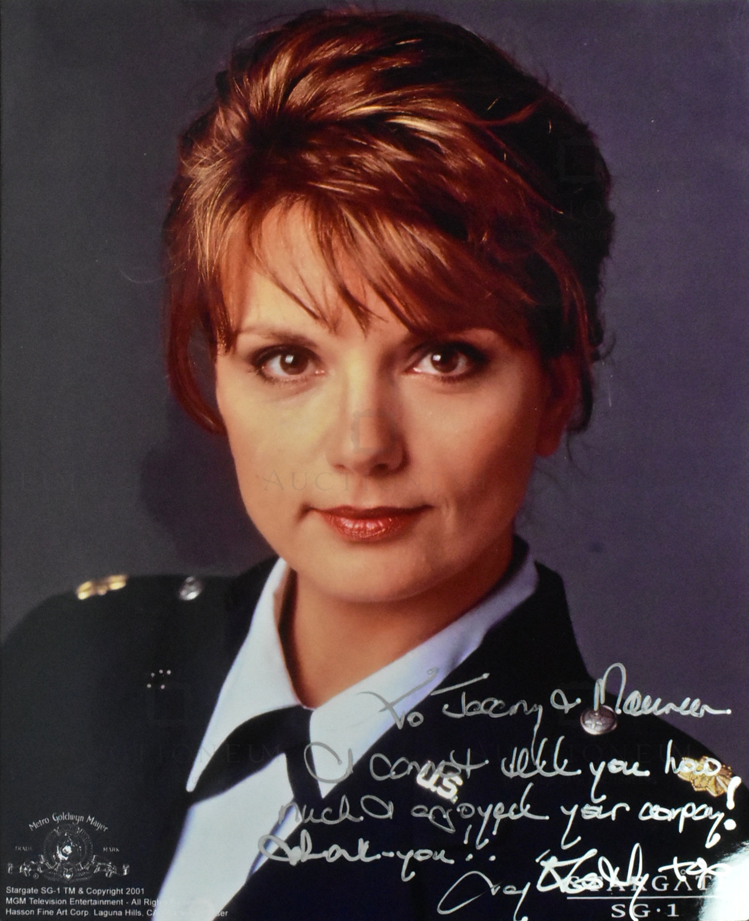 ESTATE OF JEREMY BULLOCH - STARGATE SG1 - TERYL ROTHERY AUTOGRAPH