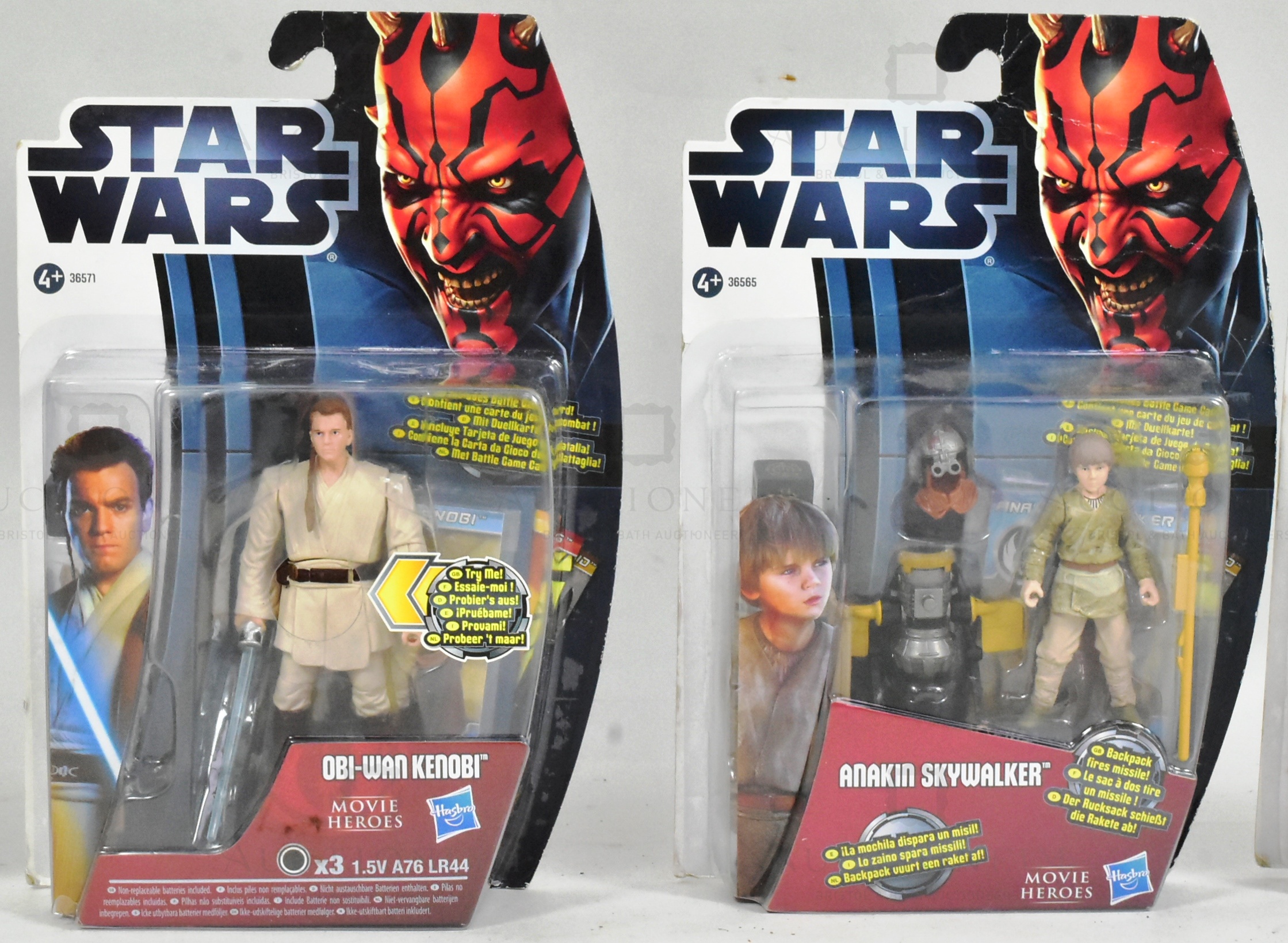 STAR WARS - 2012 HASBRO MOVIE HEROES CARDED ACTION FIGURES - Image 5 of 6