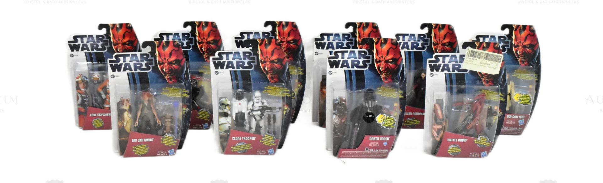STAR WARS - 2012 HASBRO MOVIE HEROES CARDED ACTION FIGURES